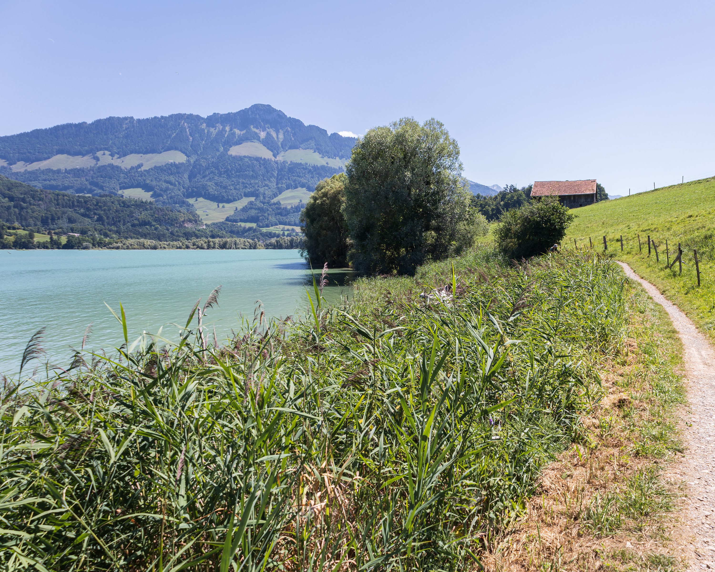 Sentier du Lac de la Gruyère, Etappe 1/3